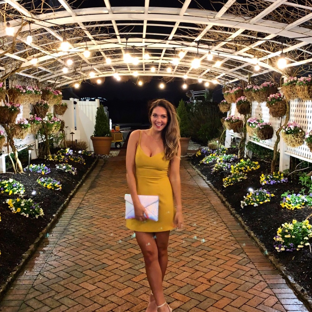 French Connection Whisper Sundae V-Neck Mini dress